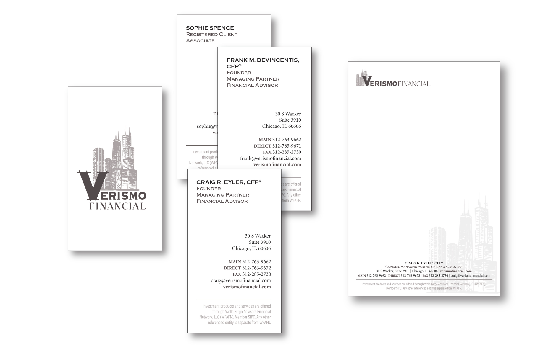  business cards and notepads 