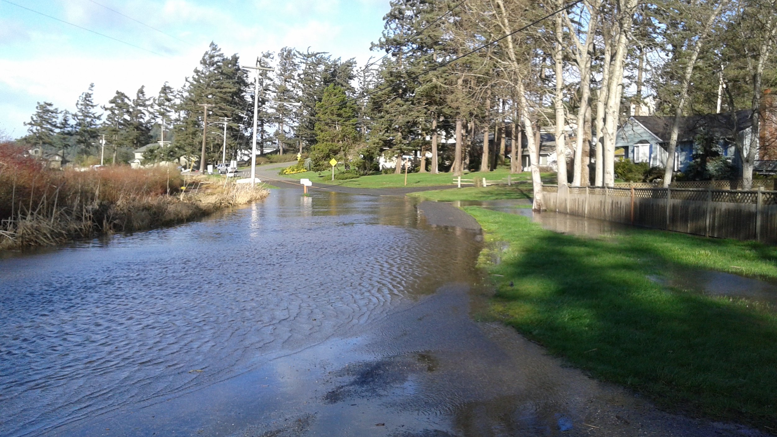  Climate change, through larger storm surges and flooding into higher areas, is already affecting the Swinomish Tribe. 