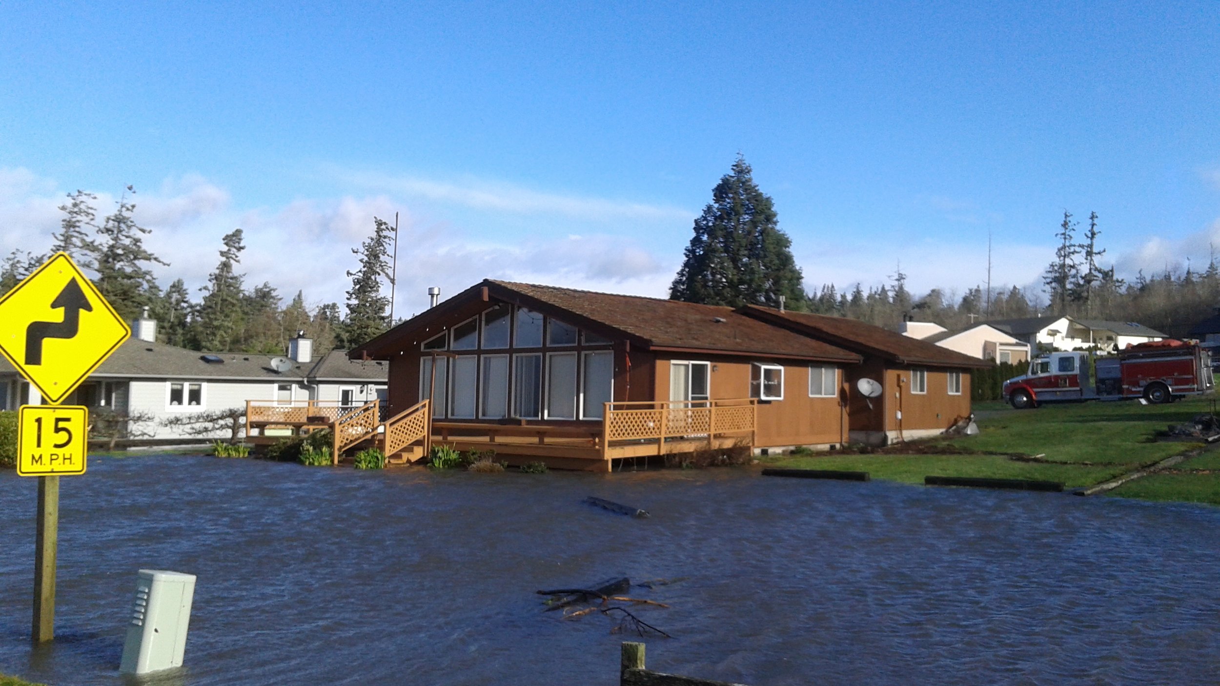  Climate change, through larger storm surges and flooding into higher areas, is already affecting the Swinomish Tribe. 