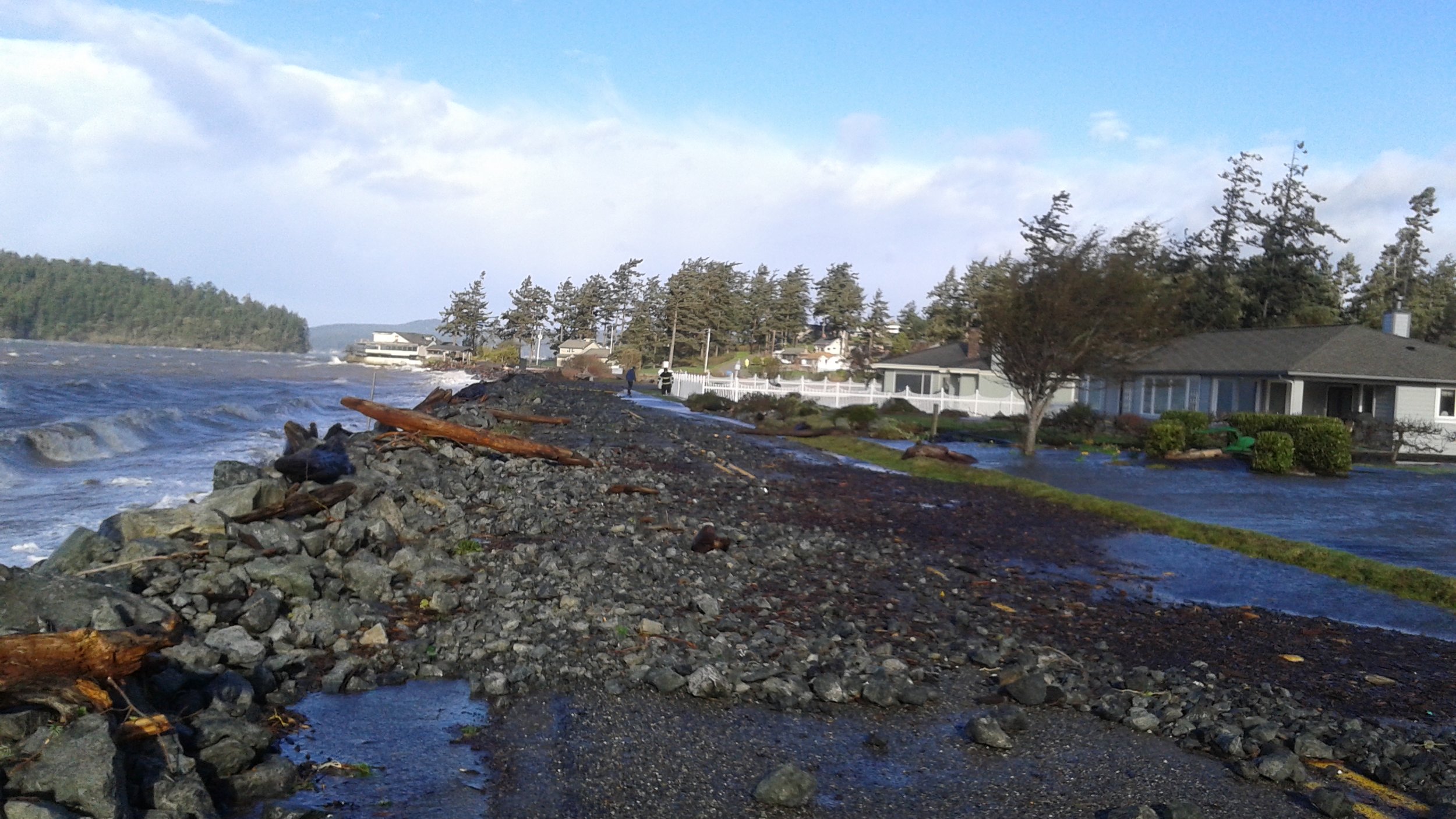 Climate change, through larger storm surges and flooding into higher areas, is already affecting the Swinomish Tribe.