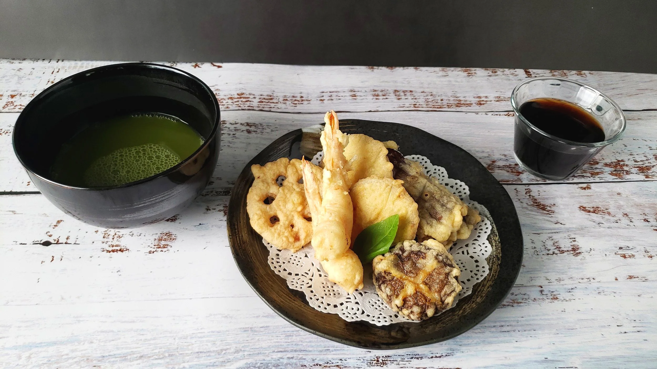 Tempura Platter & Matcha