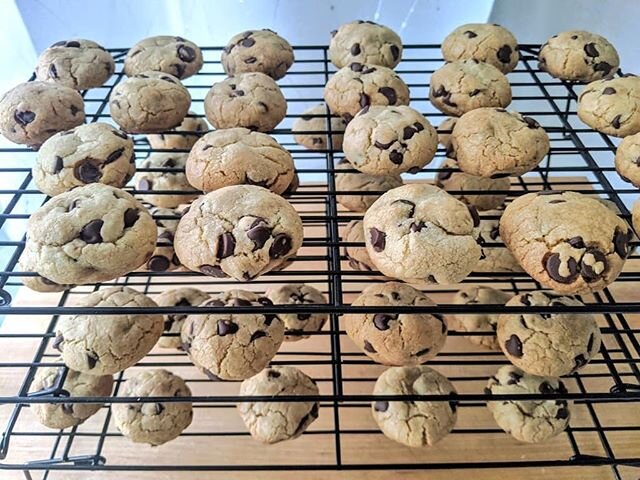 Made enough cookies to last us through quarantine 🍪🍪 .
.
#homecooking #baking #cookies #chocolatechipcookies