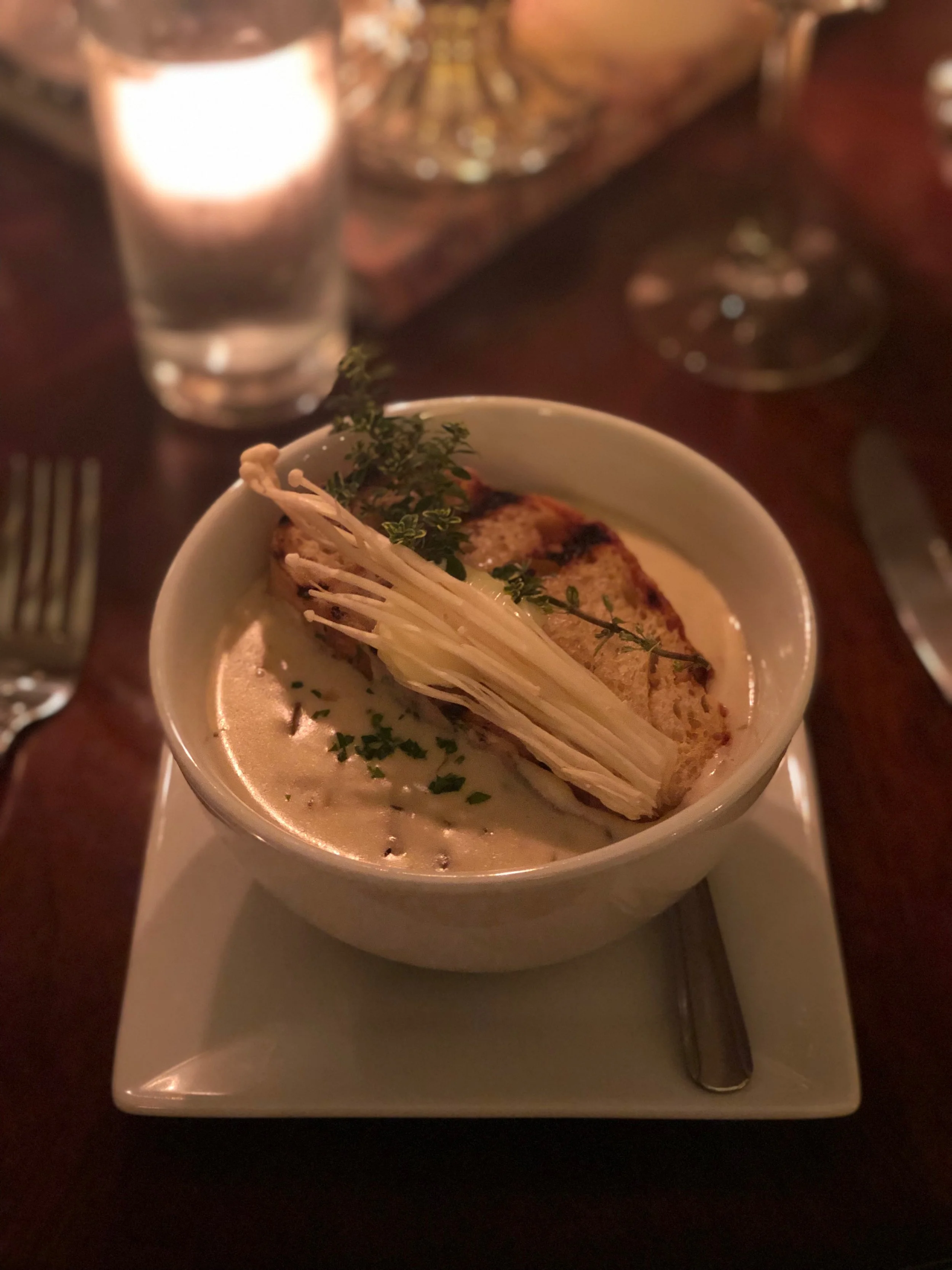 Roasted Garlic Mushroom Soup