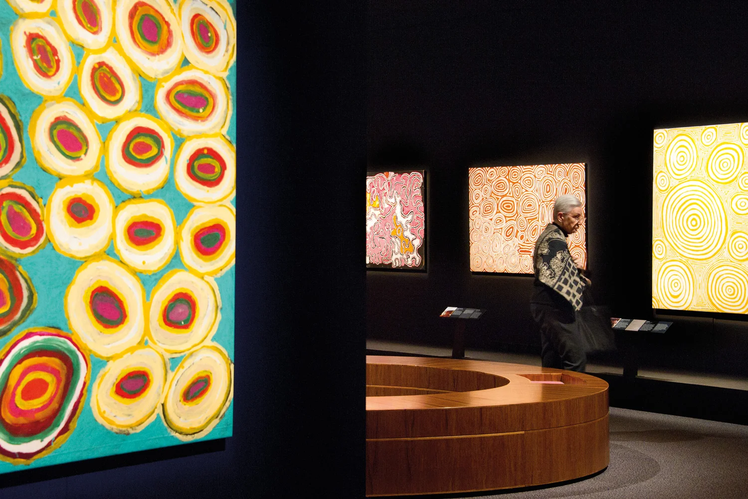 he works of senior and emerging artists were utilised alongside the stories of traditional custodians, allowing the visitor to become immersed in these cultural and historical perspectives.
