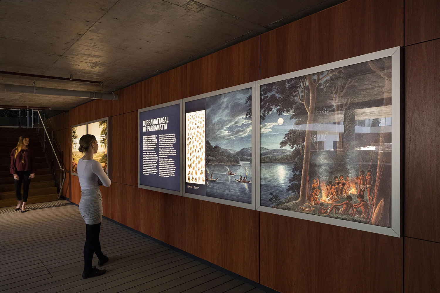 Graphic installations and three-dimensional exhibition components frame this archaeology clearly for the visitor, further enhanced by a platform allowing the site to be viewed from above.