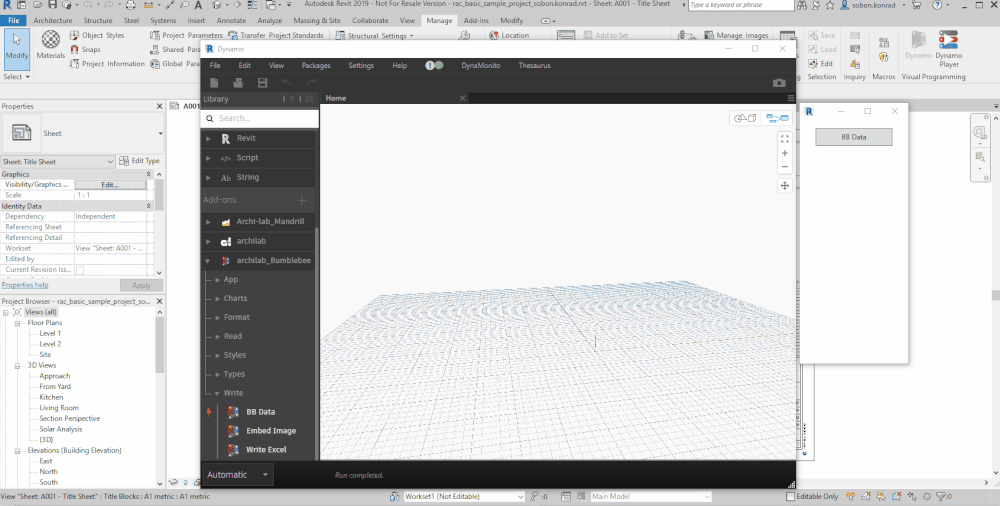 Final Demo Live Dynamo node autocomplete as graph is built (post-training)