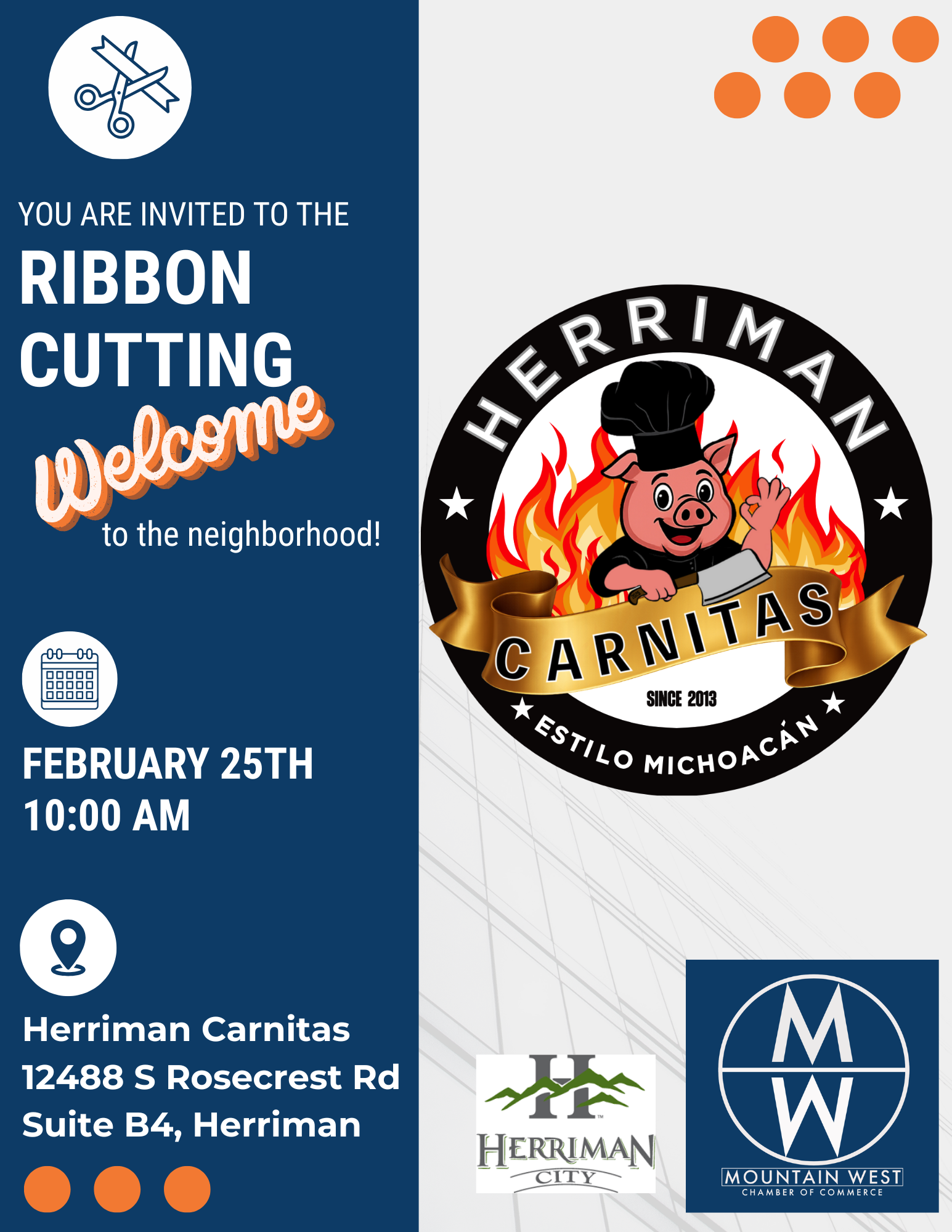 Herriman Carnitas Ribbon Cutting