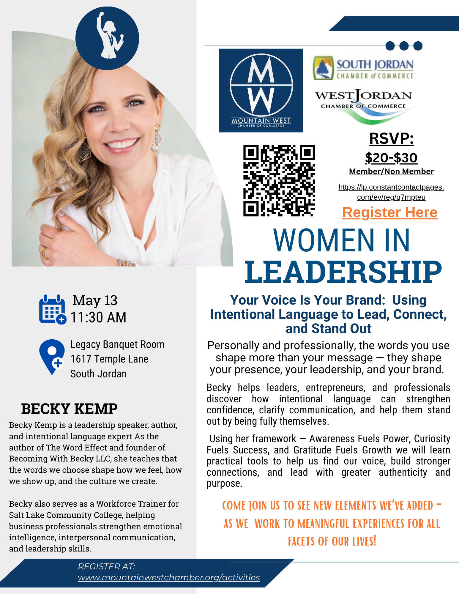 Women In Leadership Your Voice Is Your Brand:  Using Intentional Language to Lead, Connect, and Stand Out