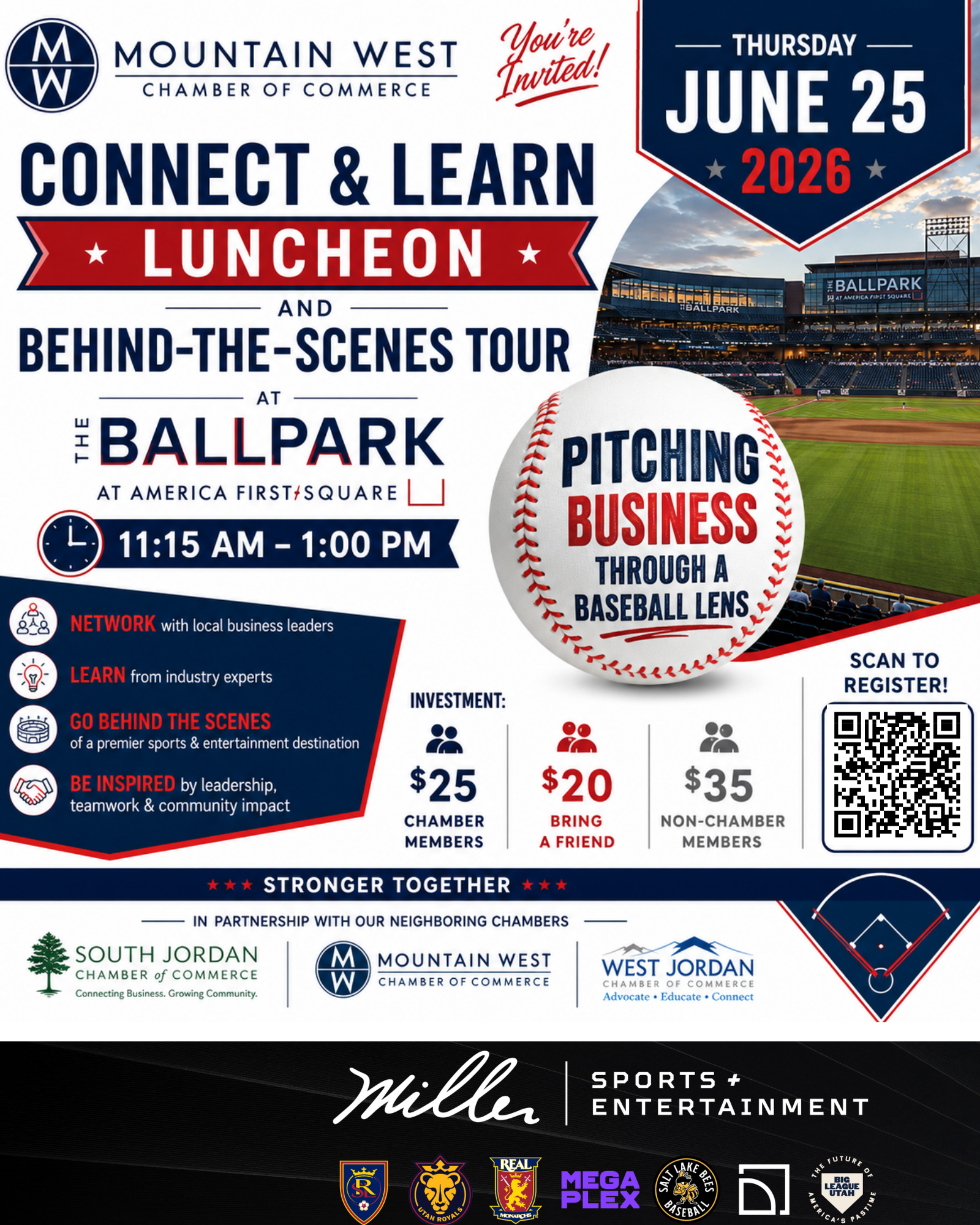 Connect Luncheon + Tour  at The Ballpark!