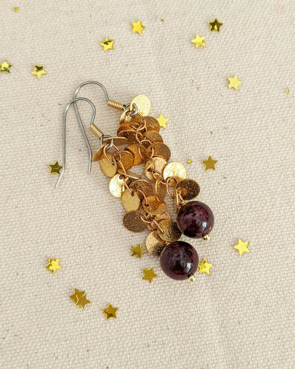 Flowers Blooming earrings — AgAuCu: handcrafted jewelry