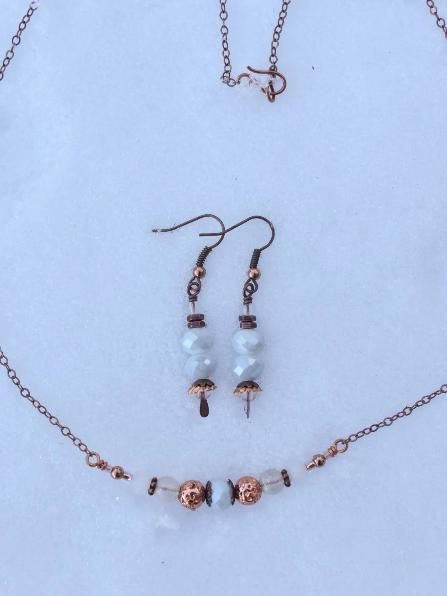 Winterlight set, inspired by firelight glowing on sparkling snow. You knowww I ran outside with these when we got our first snowfall of the season!