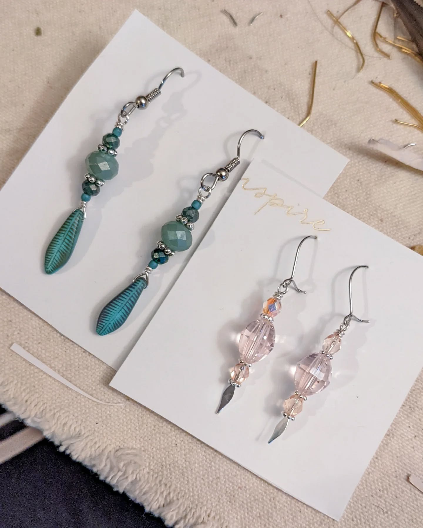 Don't really remember the left pair (gift with order?) and a pair of Crystal Tokyo earrings. 💜✨