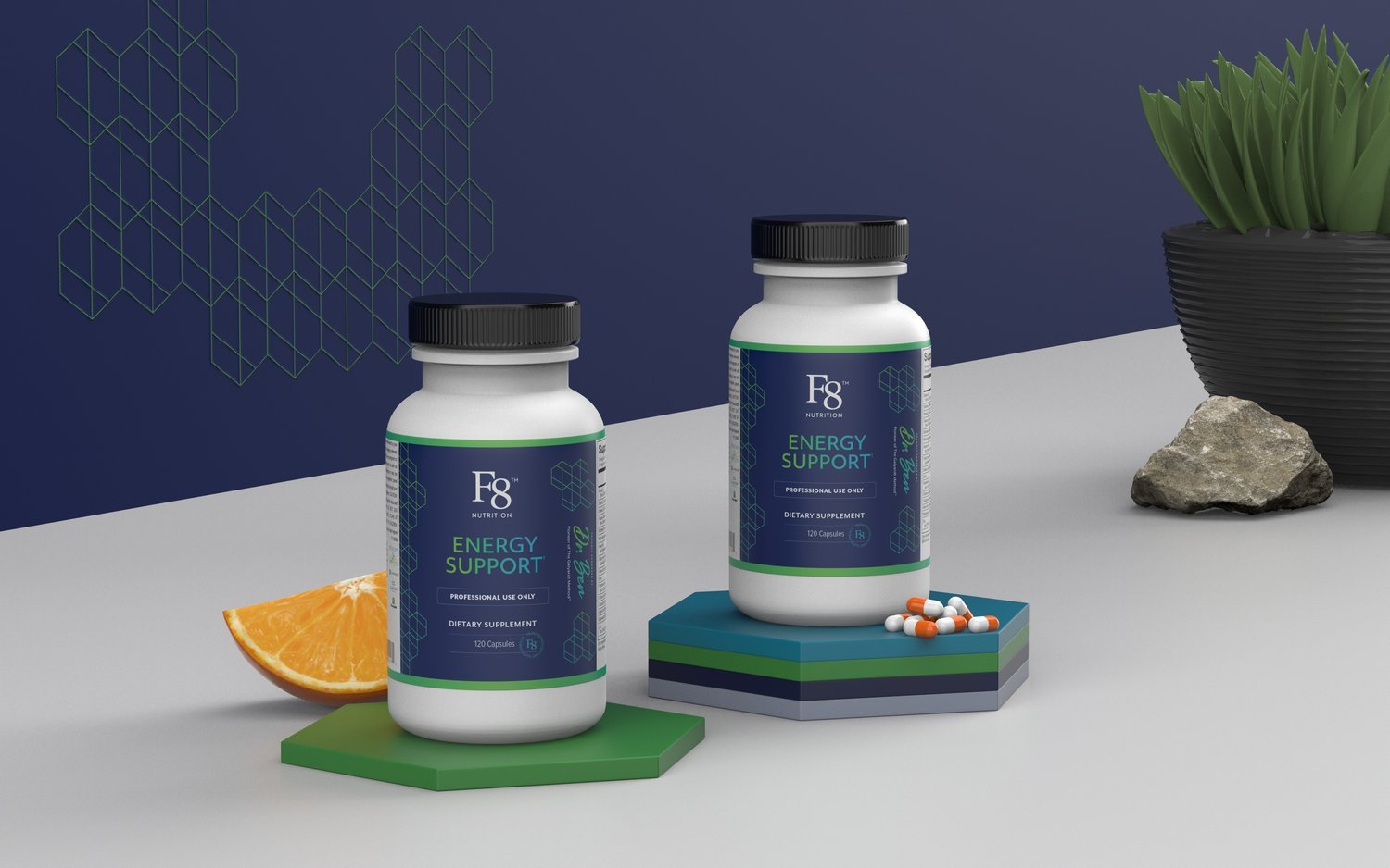 Health Supplements Product Rendering