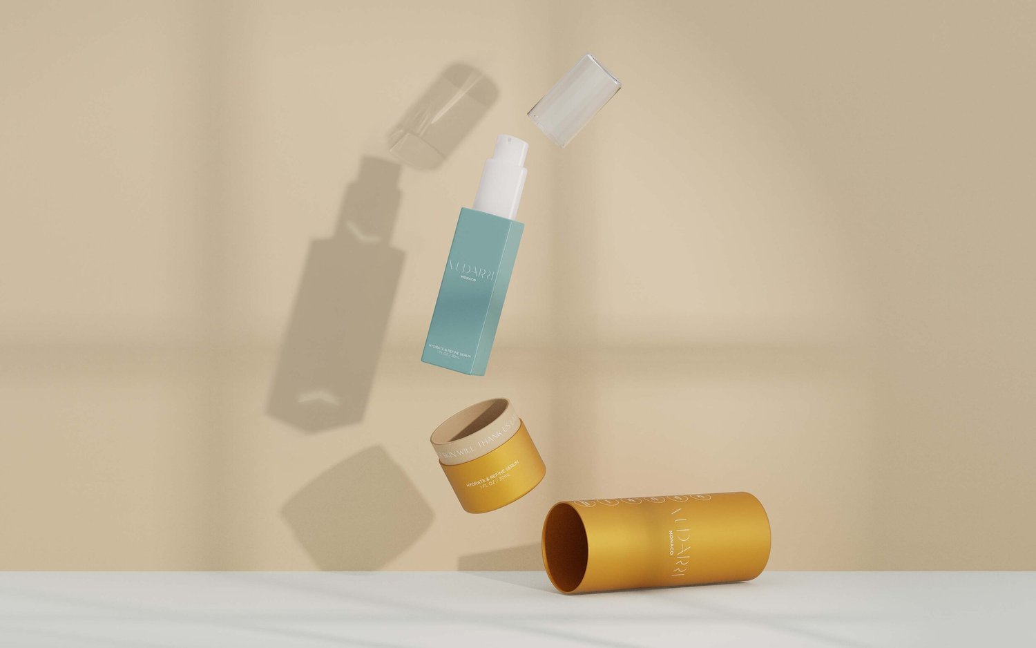 Styled 3D Product Renderings for cosmetics in Nashville