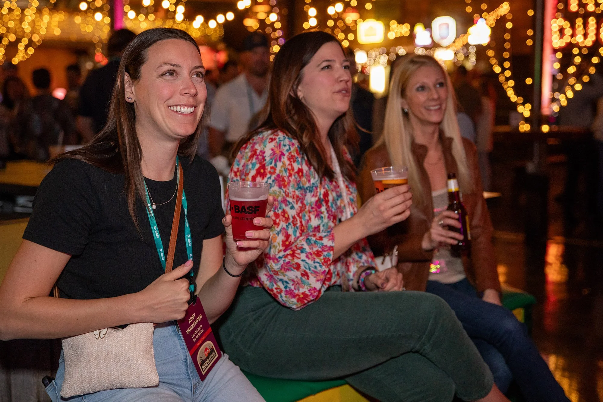 Guests participating in the social activities