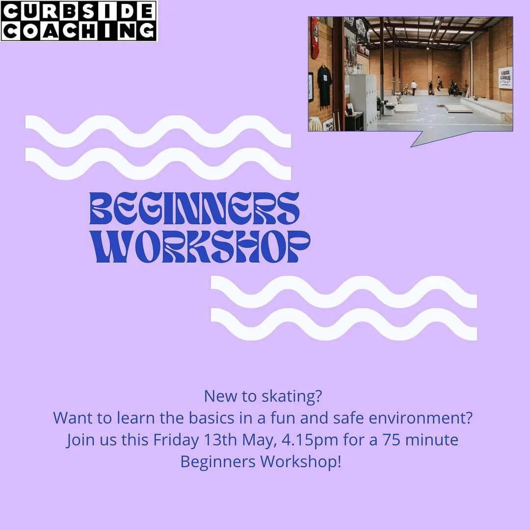 BEGINNERS WORKSHOP 🛹 
8 Skaters per session for ages 5-16 years old, Our Beginners Workshops run for 75mins at our private indoor skatepark The Clubhouse, in Mordialloc. Our Beginners Workshops provide one on one and group coaching. Beginners can ge