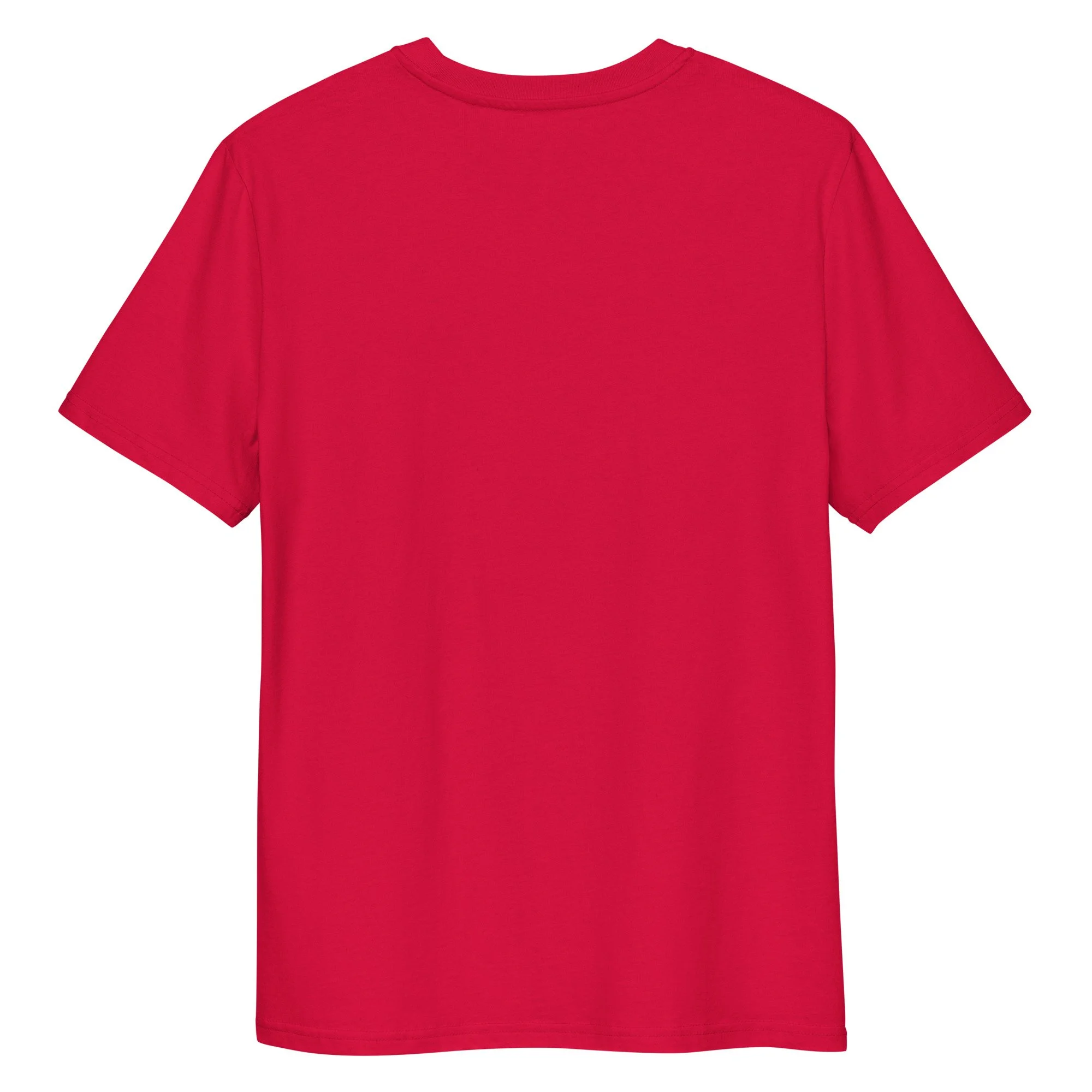 unisex-organic-cotton-t-shirt-red-back-6975b049b004e.jpg