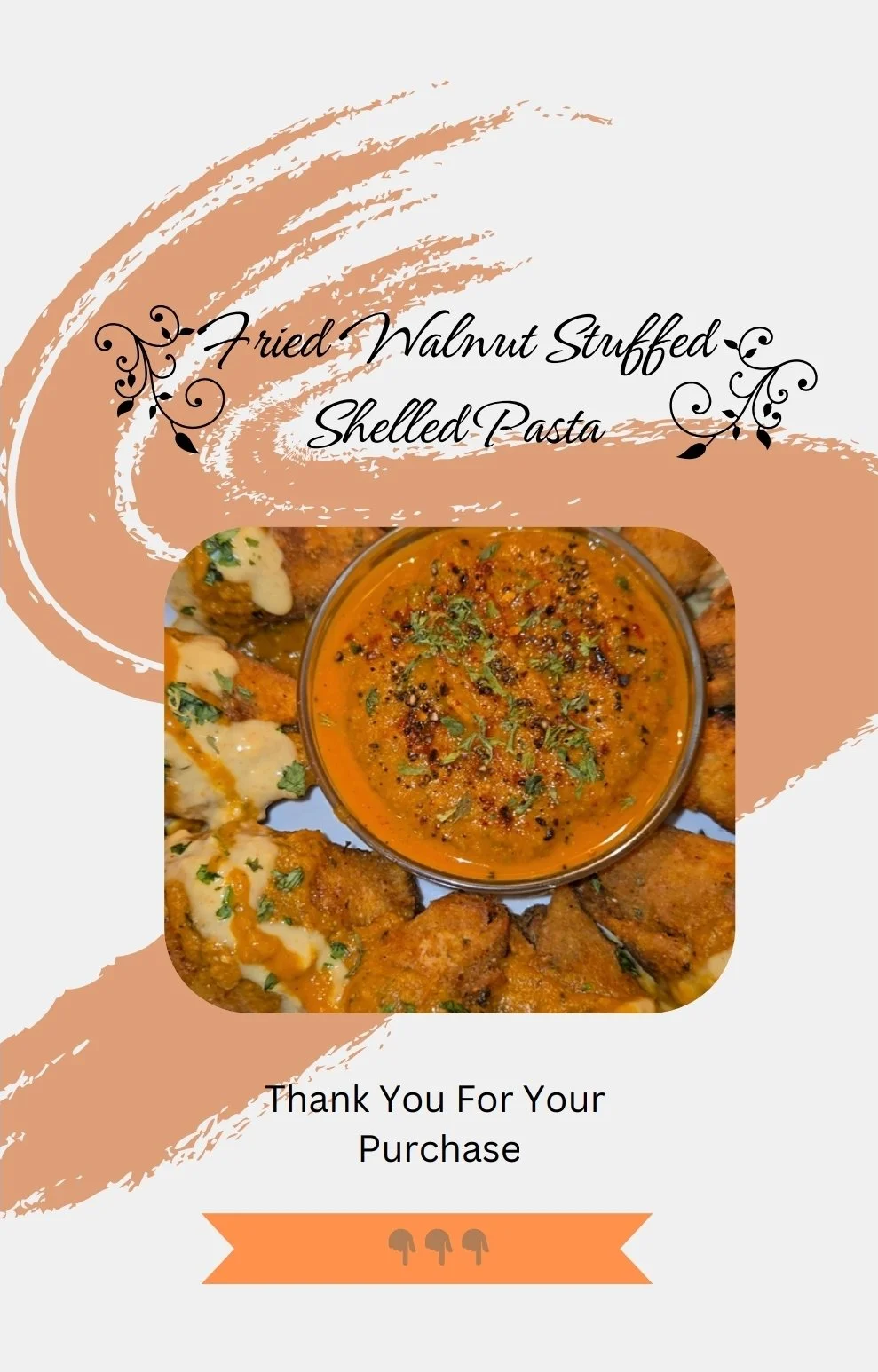 Fried Walnut Stuffed Shelled Pasta