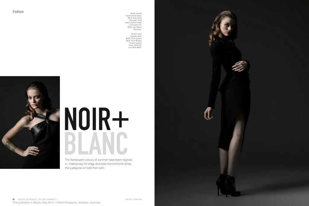 Noir + Blanc Editorial