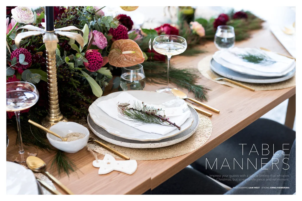 Table Manners Cover Story + Christmas Editorial