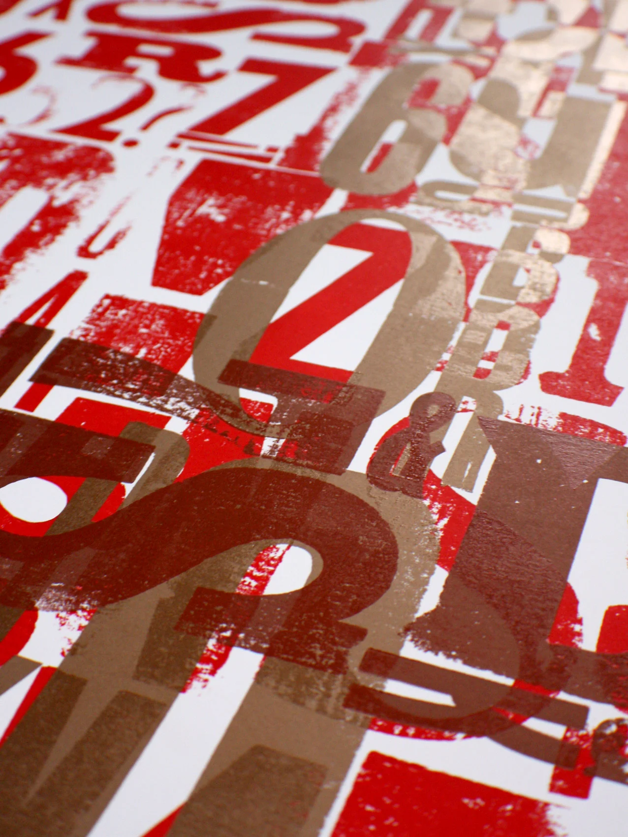 Letterpress poster detail