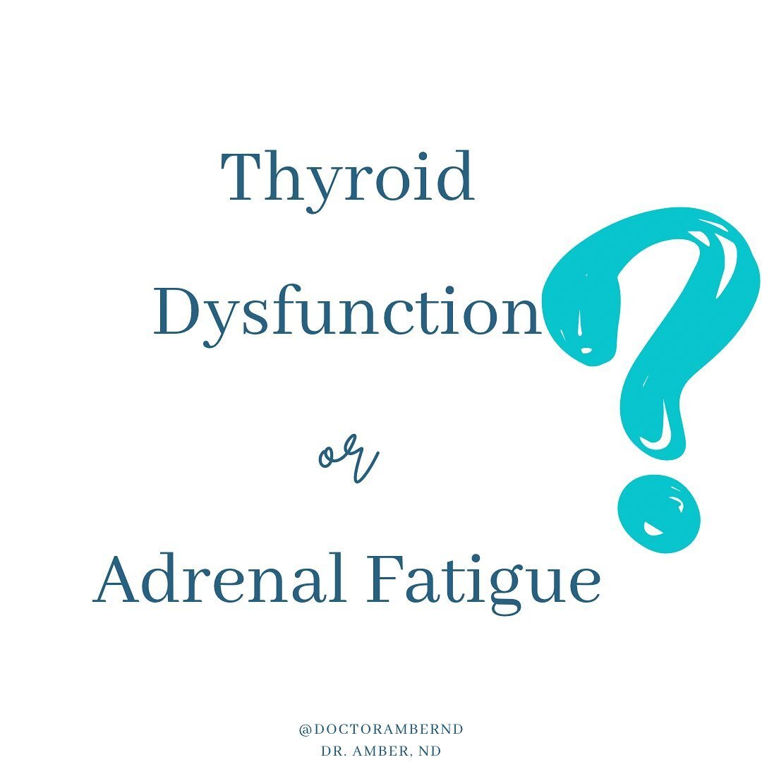 Adrenal fatigue and low thyroid conditions can cause similar symptoms&mdash;but there are significant differences too. 🥱 🦋 

Both can seriously disrupt quality of life. The key is getting the right support, and that starts by determining exactly wh