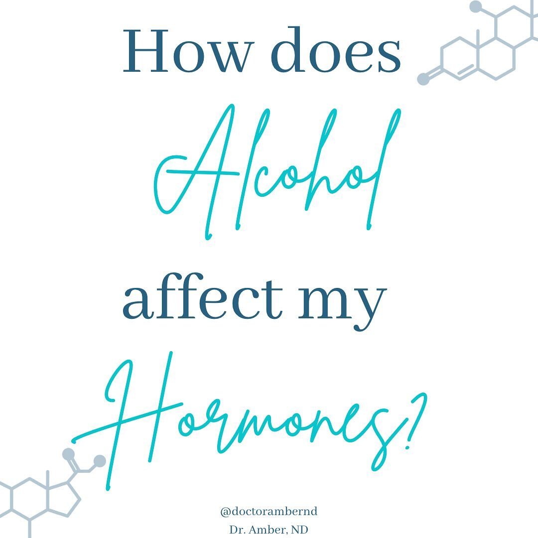 Most people don&rsquo;t want to hear this but the short answer it yes, alcohol affects your hormones. 🫣 🥂 

When you drink alcohol, it affects the primary organ charged with processing alcohol- the liver. This in turn can directly affect blood suga