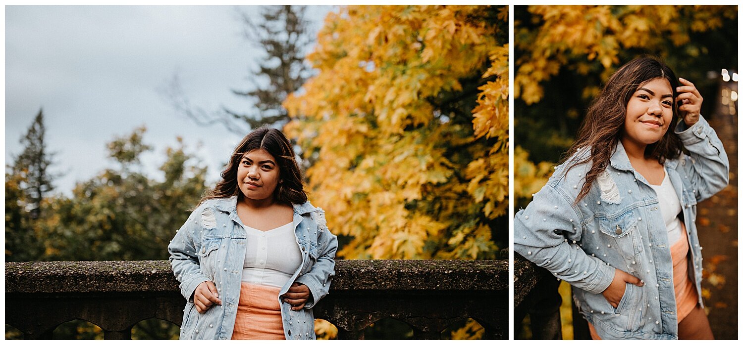  October in the Columbia River Gorge senior portraits. 