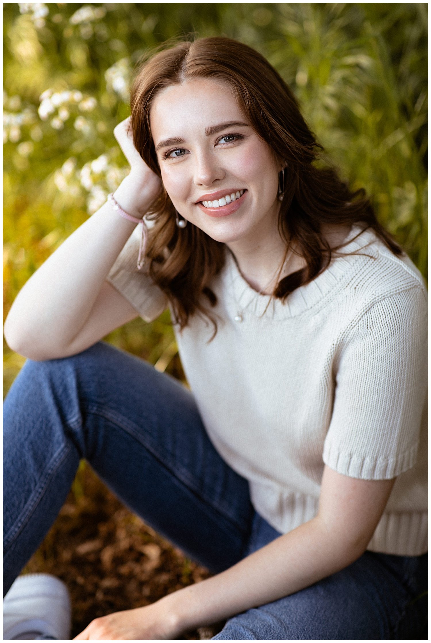 Maggie Wildflower Field Senior Photos — Jasmine J Photography