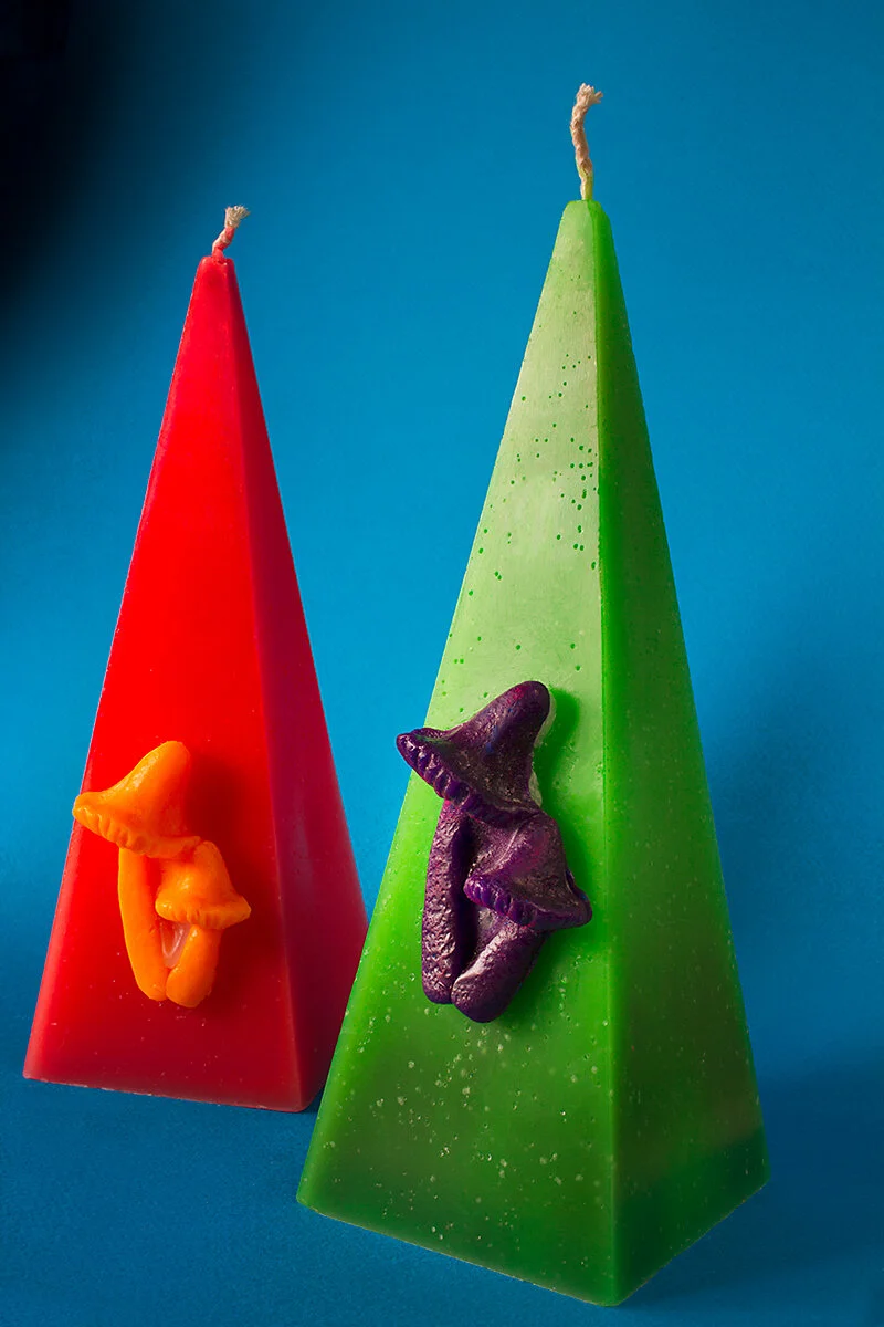  black light candles on blue in day light   Mirkwood Magic / Angel of Odd  