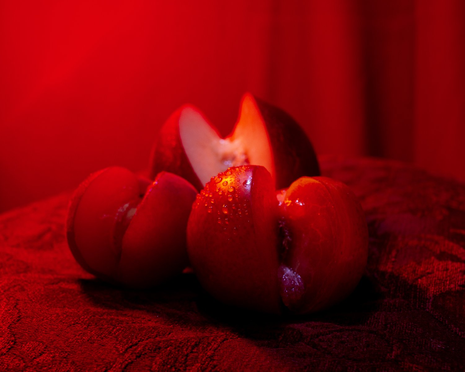 red velvet apricot white nectarine red plum image 2 of 2 Photography by Alexander K. Harris