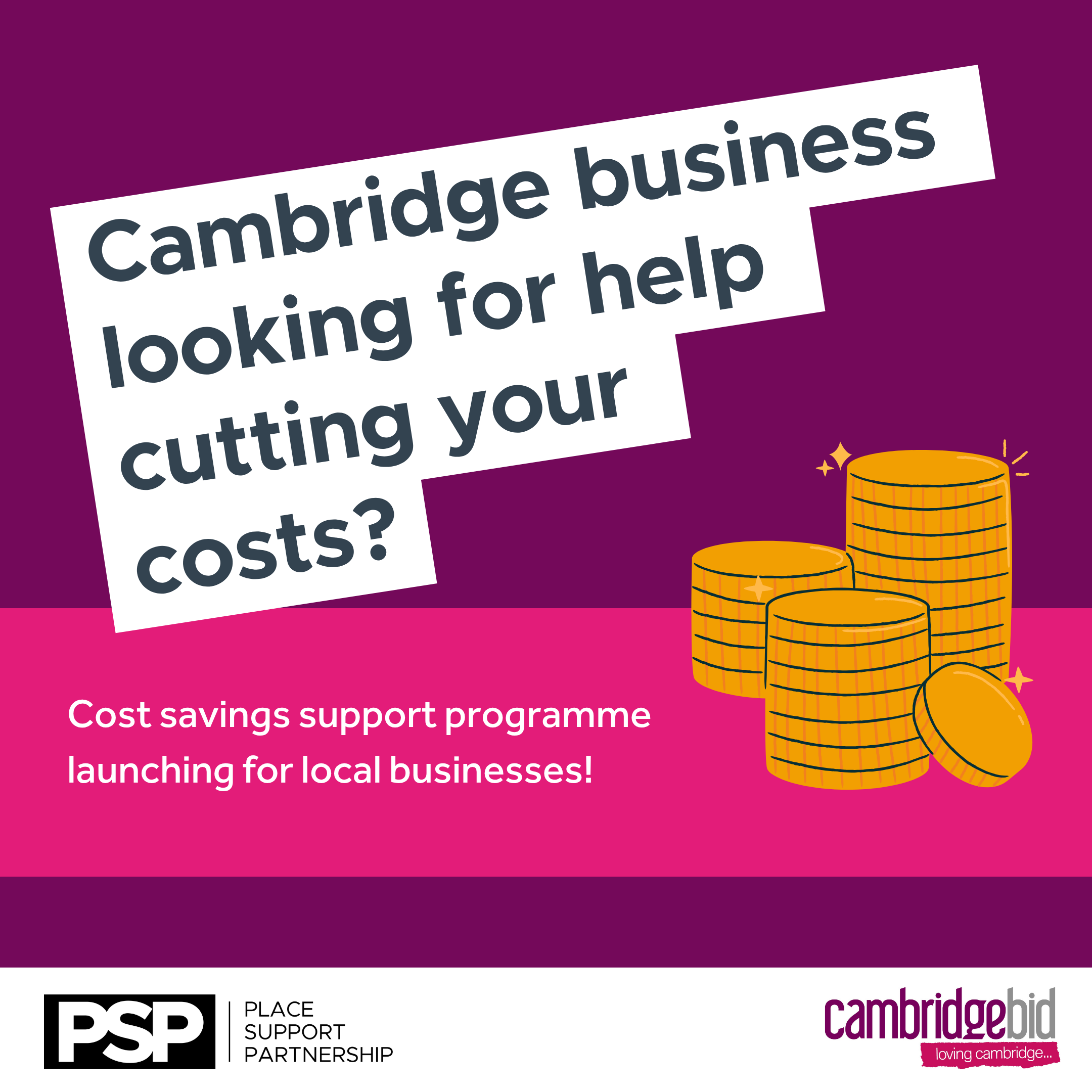 Cambridge BID Launches New Business Cost Savings Programme!