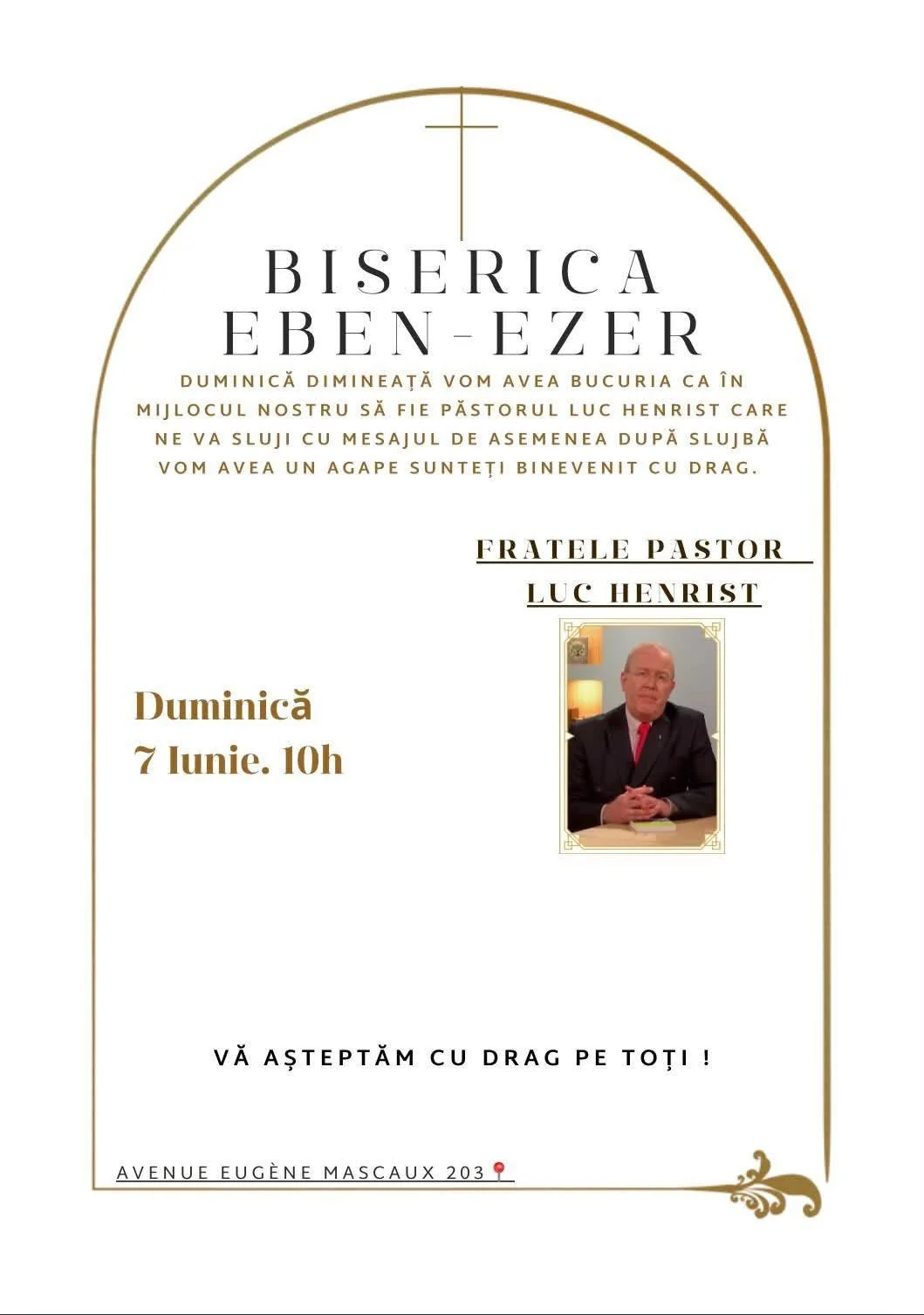 MESSAGE DANS LE CADRE DU CULTE