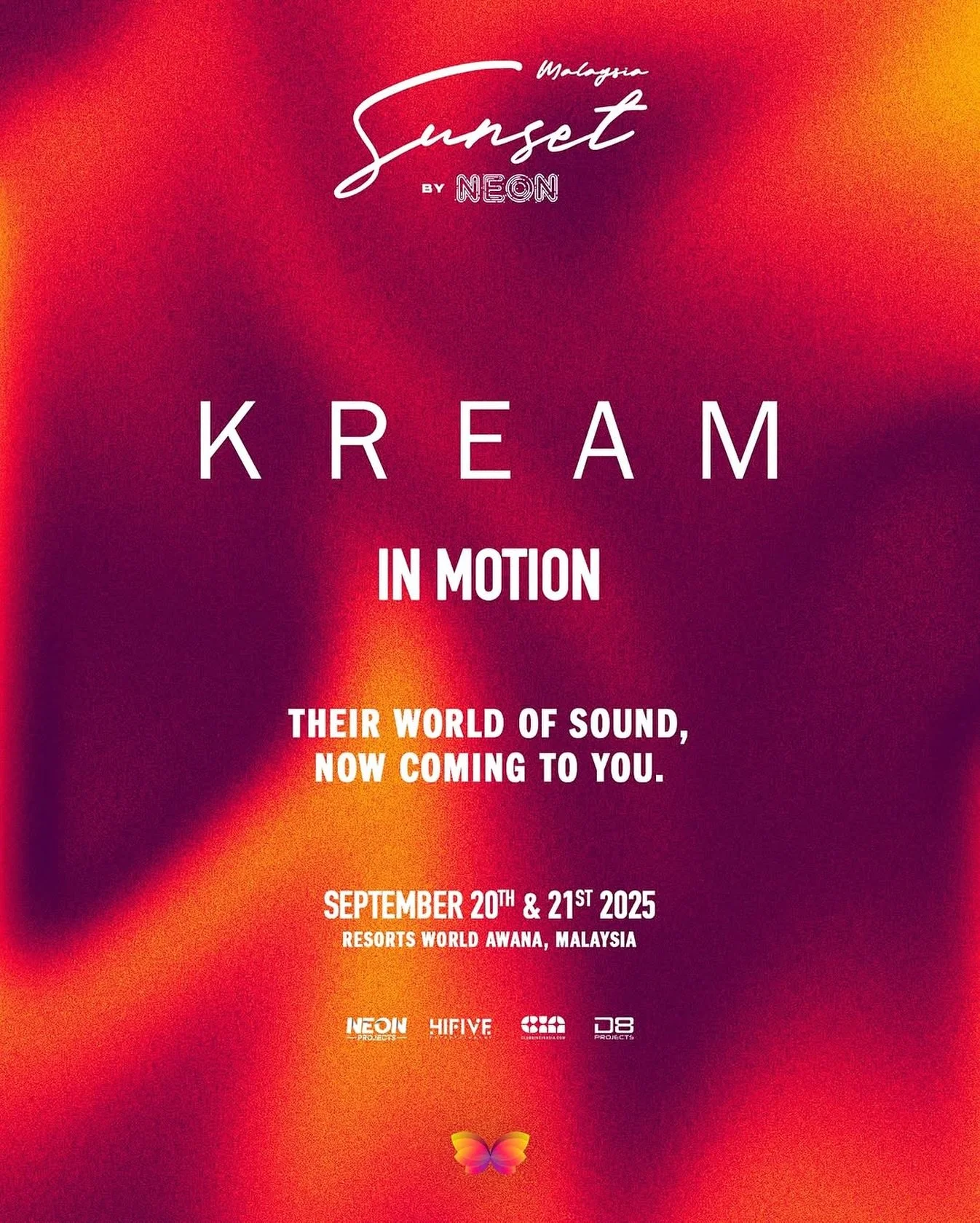 The sound of @wearekream like you&rsquo;ve never felt it before. *
We&rsquo;ve pulled together their most unforgettable drops, hands-in-the-air moments, and crowd-moving energy - and now, it&rsquo;s Malaysia&rsquo;s turn.

This September, KREAM final