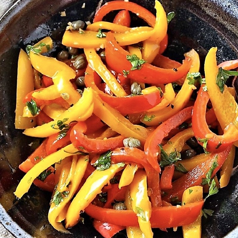 (t) Lemon-Parsley Peppers with Capers