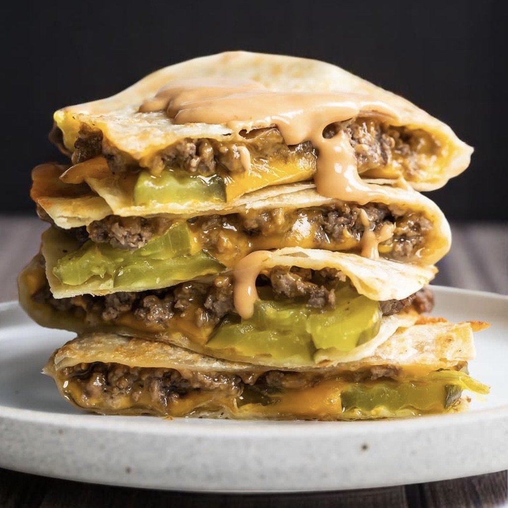 (t) Kid's "Big Mac" Quesadillas