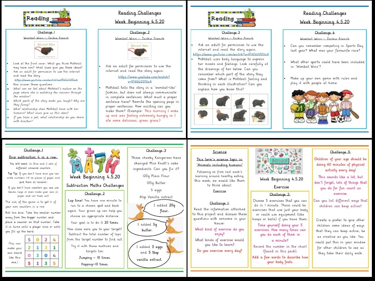 Summer 1 - Week 2 - Year 2 - Home Learning
