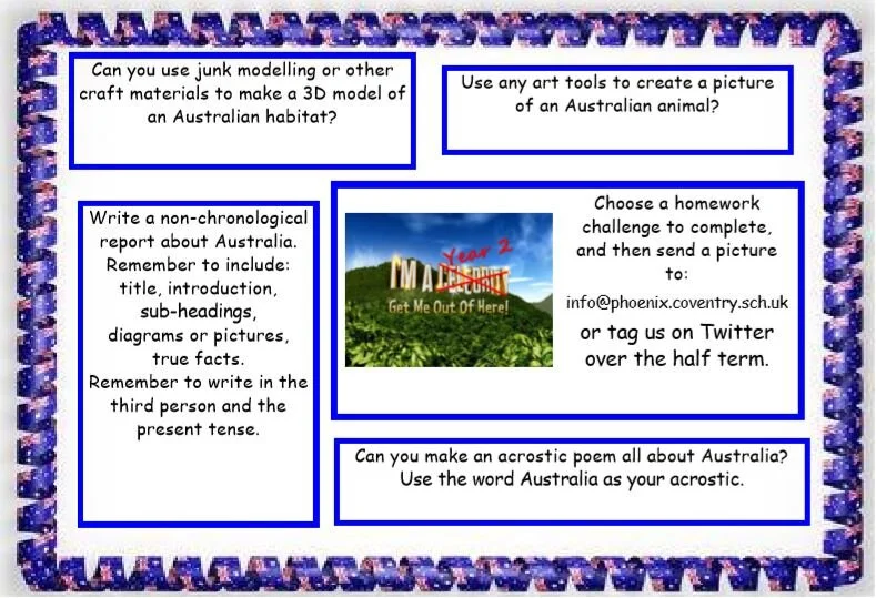 Half Term Homework Project