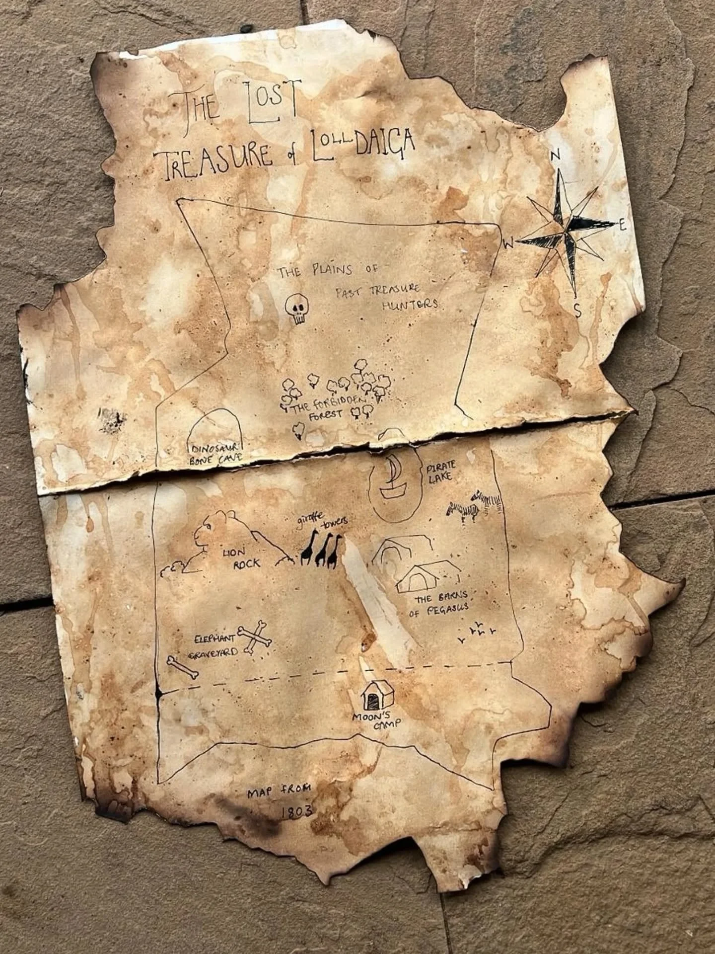 During half term holidays, we welcomed a wonderful family from the UK 🇬🇧, within whom included A REAL LIFE PIRATE 🏴&zwj;☠️🦜! 

Imagine 4 year old Bertie's surprise to stumble across an ancient pirate map during one of his safaris in Lolldaiga. Ov
