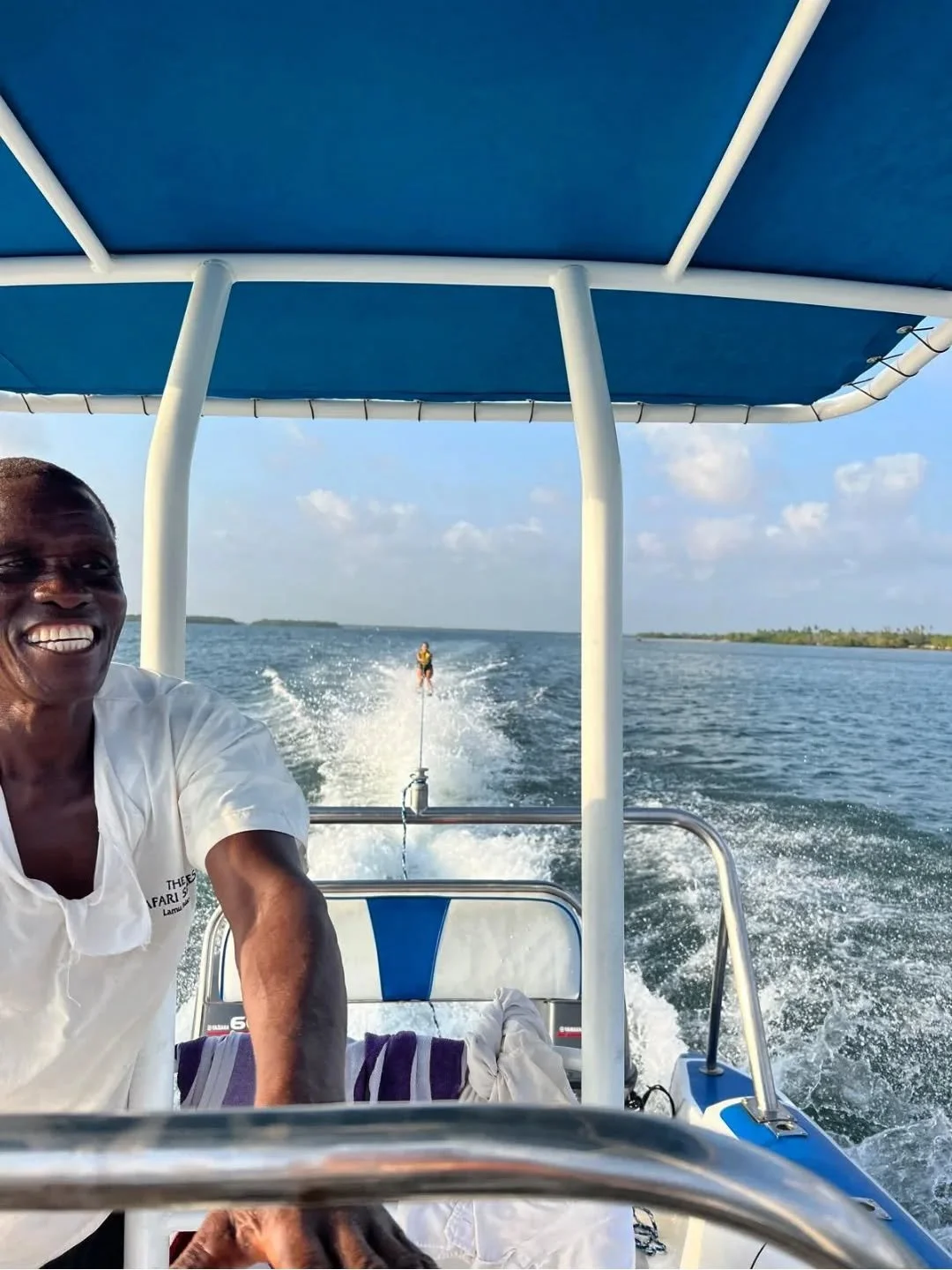 The biggest smile from Rama means only one thing - one of our guests just smashed waterskiing for the first time!

With clear, calm water, and a boat captain who is an expert teacher, we are happy to see everyone get out of the water during their sta