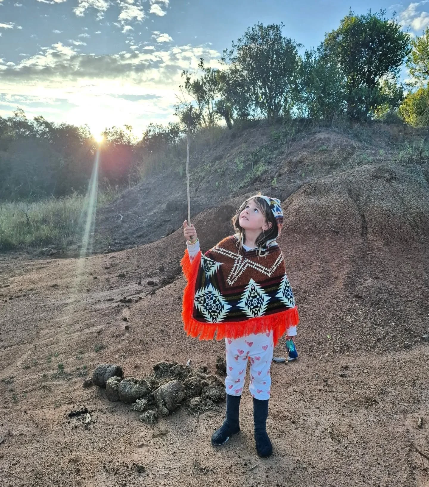 Just a girl, her stick and a big elephant poo - life is good! Some friends went fly camping last night and spent a magical night under the stars ✨ making fires, eating marshmallows and staying up late! 

📸 @maudietomlinson 

#fire #camping #Kenya #A