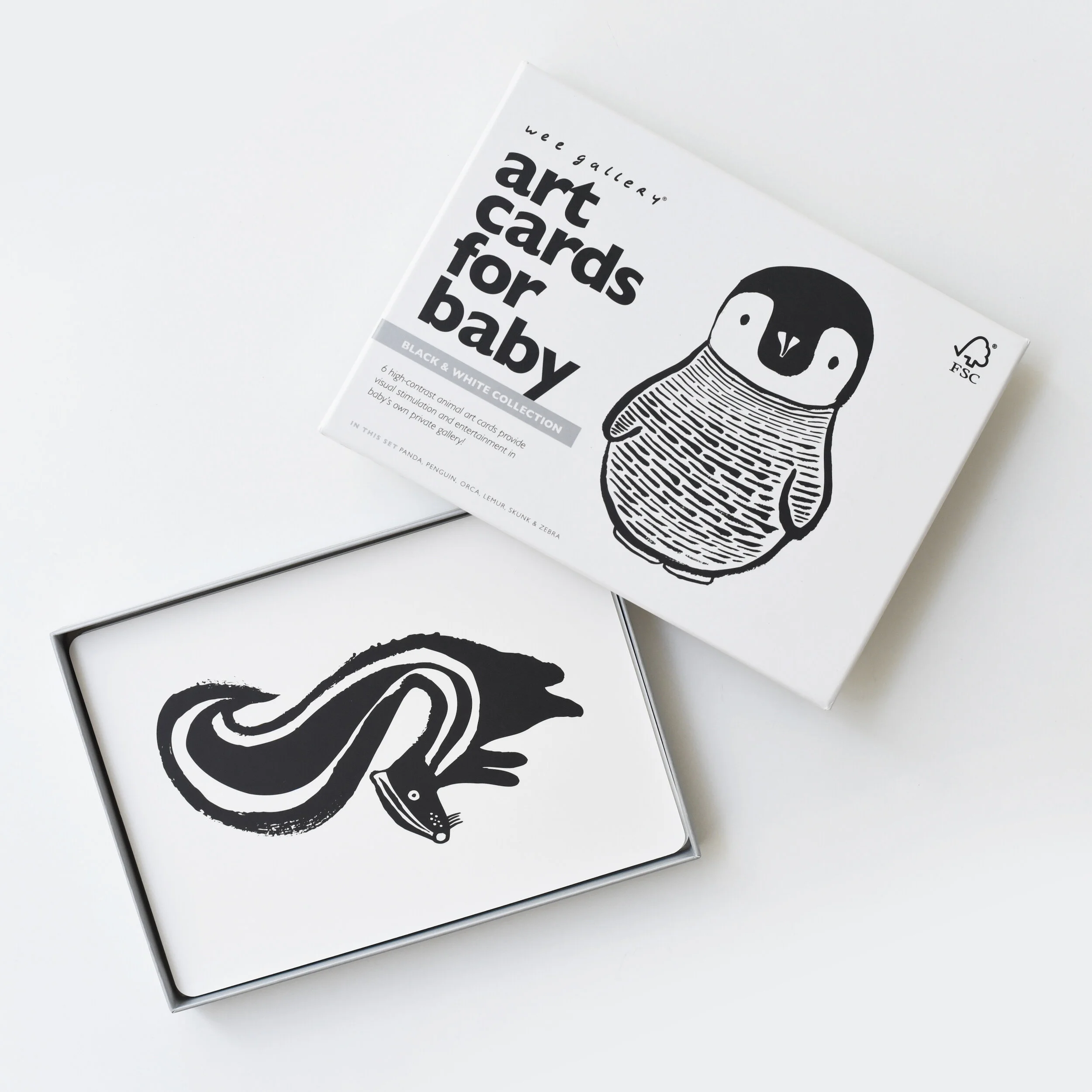 WEE GALLERY ART CARDS FOR BABY | BLACK + WHITE — The Little Living Company