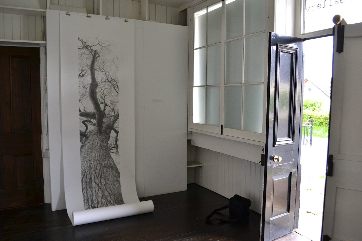    Vertical Panorama: Oak Tree   Installation view from the exhibition  Panorama , The Last Gallery, Llangadog (2013) / Golwg o’r arddangosfa  Panorama , The Last Gallery, Llangadog (2013). 