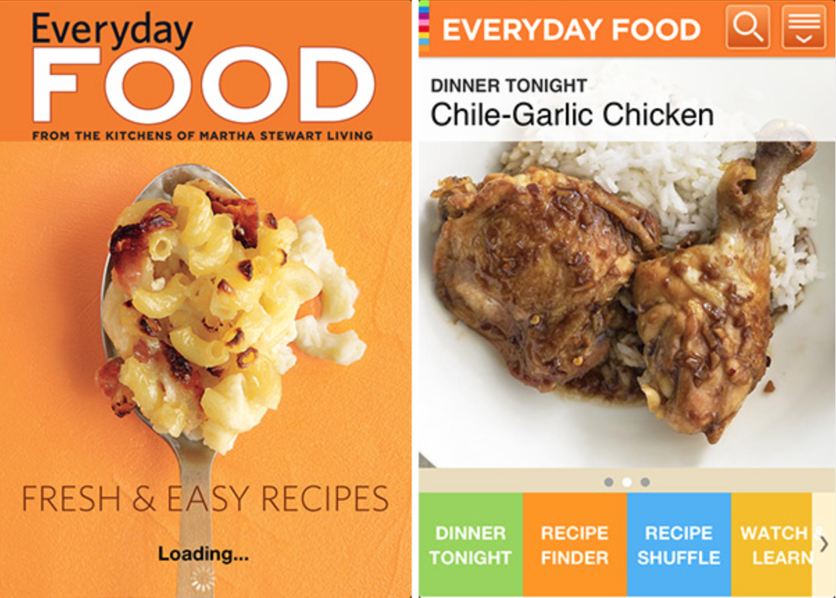 EVERYDAY FOOD DINNER TONIGHT APP
