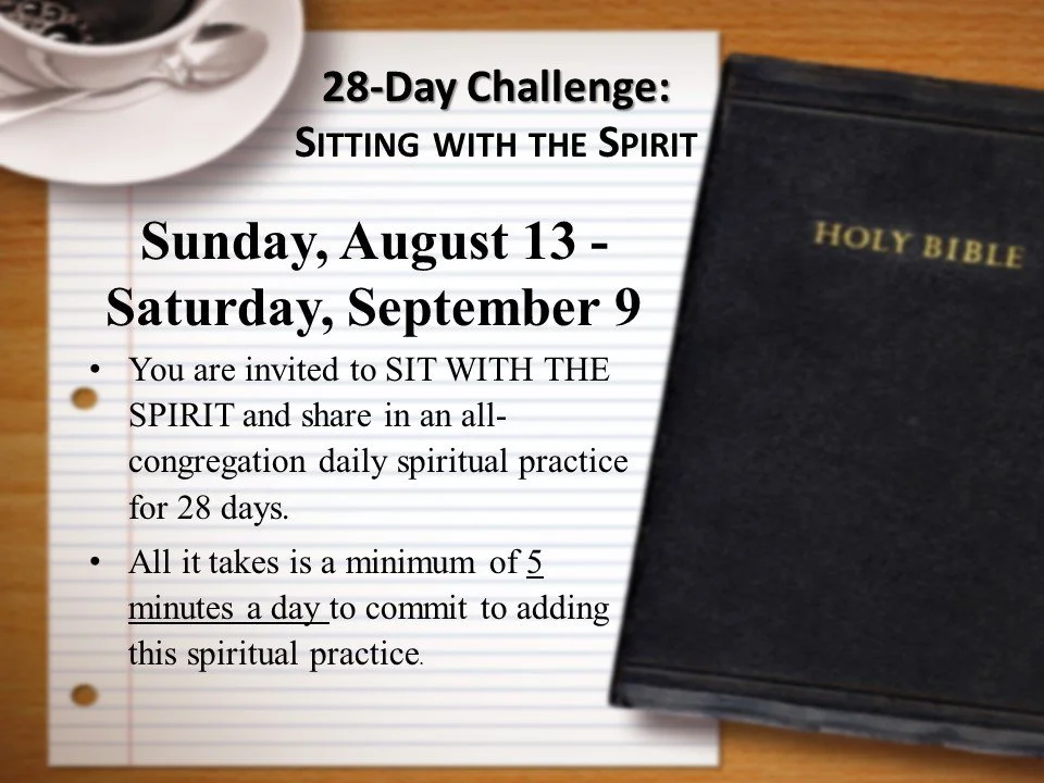 28-Day Challenge: Sitting with the Spirit