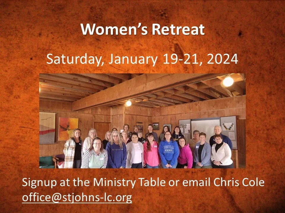 Save the Date: Women's Retreat - January 19-21, 2024