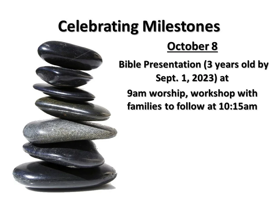   Remember Your Baptism Milestones