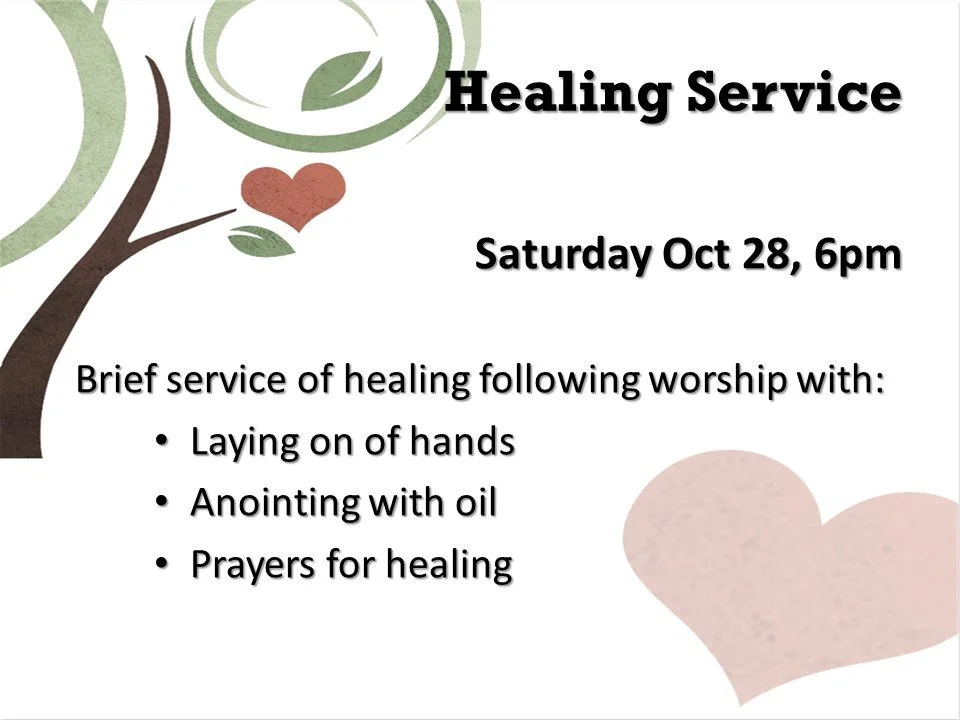 Brief Healing service