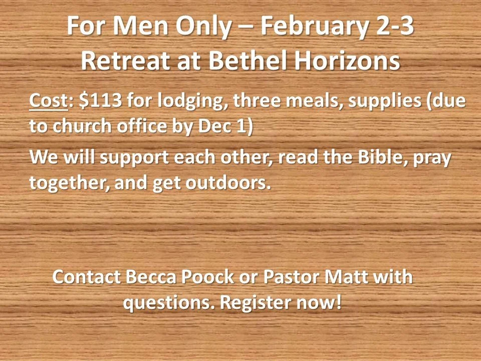  Men's Retreat