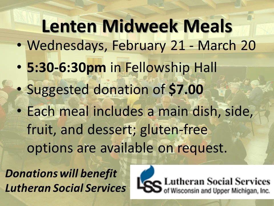 Lenten Midweek Meals